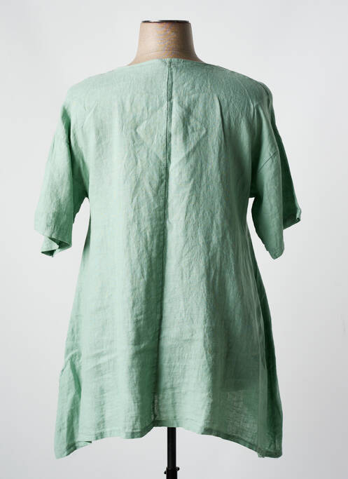 Blouse vert SOPHIA CURVY pour femme