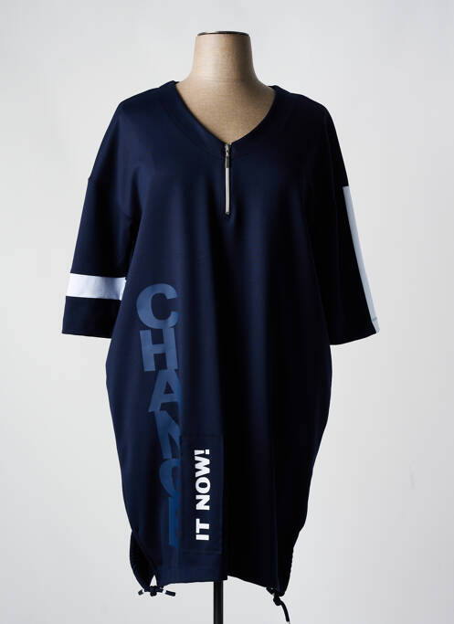 Robe mi-longue bleu SEE YOU pour femme