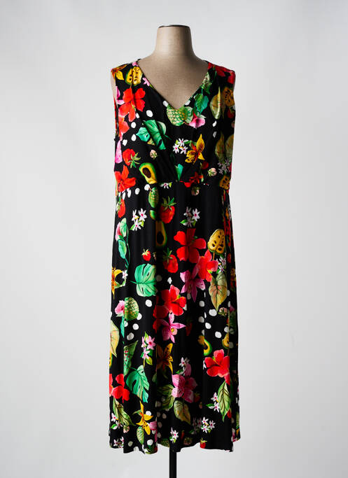 Robe mi-longue noir SEE YOU pour femme