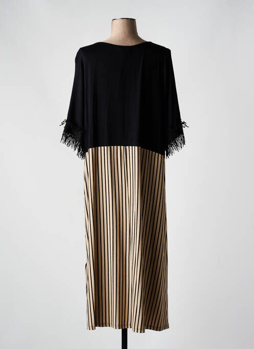 Robe mi-longue noir SOPHIA CURVY pour femme