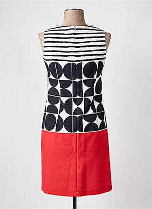 Robe courte fermeture zippée au dos sans manche noir HIPPOCAMPE femme