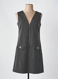 Robe courte sans manche sans manche noir HIPPOCAMPE femme