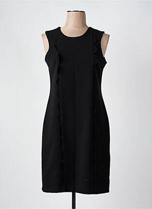 Robe mi-longue sans manche sans manche noir HIPPOCAMPE femme