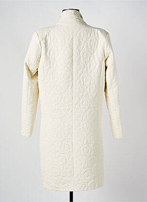 Manteau long coupe cintrée sans capuche beige HIPPOCAMPE femme
