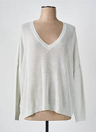 Pull stretch manches longues gris SEE U SOON femme