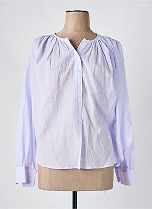 Chemisier manches longues manches longues violet SEE U SOON femme