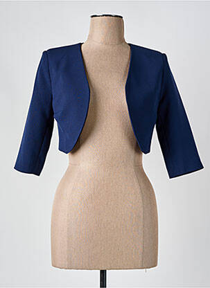 Boléro tissage crêpe bleu HIPPOCAMPE femme