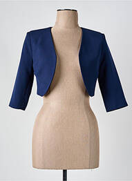 Boléro tissage crêpe bleu HIPPOCAMPE femme