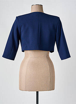 Boléro tissage crêpe bleu HIPPOCAMPE femme