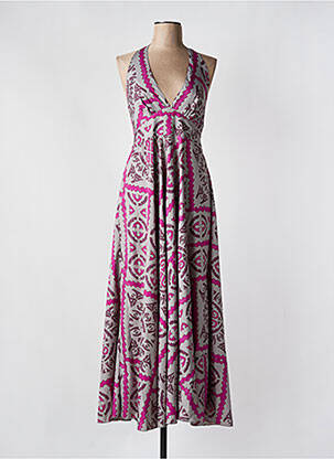 Robe longue violet LAMANO pour femme