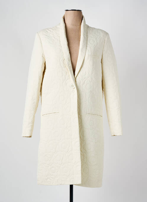 Manteau long beige HIPPOCAMPE pour femme