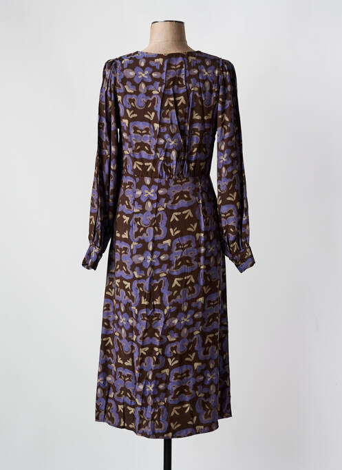 Robe mi-longue marron SEE U SOON pour femme