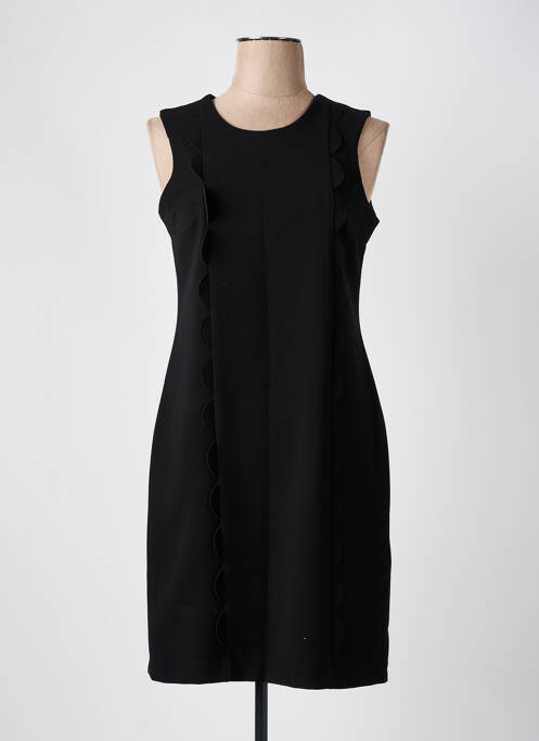 Robe mi-longue noir HIPPOCAMPE pour femme