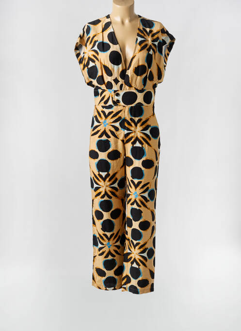 Combi-pantalon beige SEE U SOON pour femme