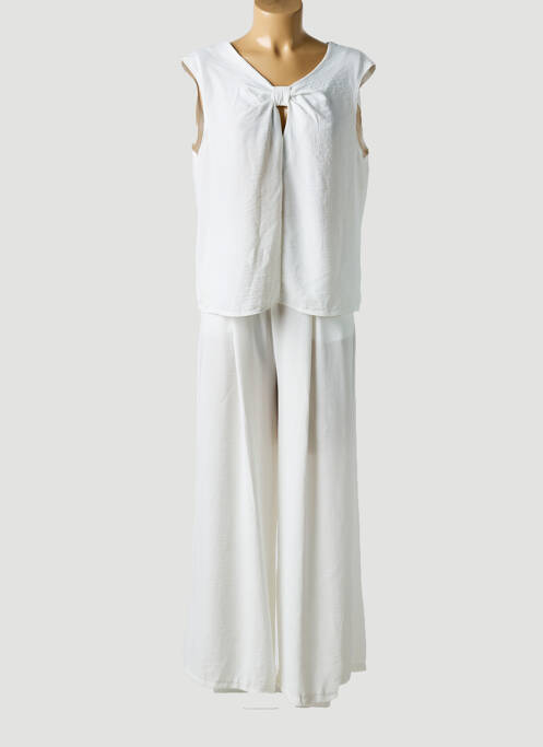 Ensemble pantalon blanc NEW COLLECTION pour femme