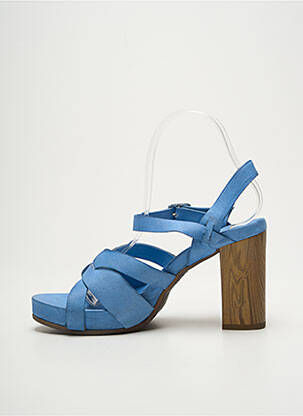 Sandales/nu pieds talon bottier talon de 7 à 9cm bleu FELMINI femme