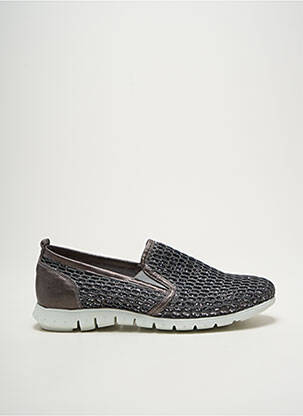 Slip ons tissage tissage pailleté talon plat jusqu'à 3cm argent DORKING femme