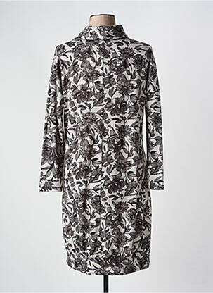 Robe pull coupe droite manches longues noir 3322 femme