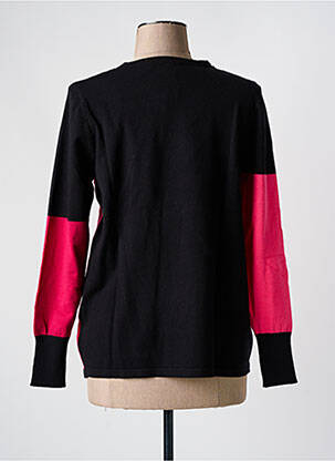 Pull coupe droite manches longues noir SCORZZO femme