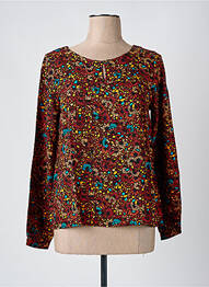 Blouse imprimé fleurs manches longues noir LA FIANCÉE femme