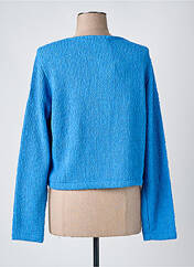 Gilet manches longues bleu MALOKA pour femme seconde vue