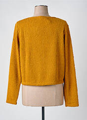 Gilet manches longues jaune MALOKA pour femme seconde vue