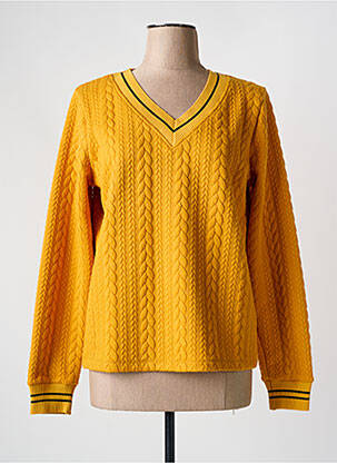 Pull jaune PAUL BRIAL pour femme