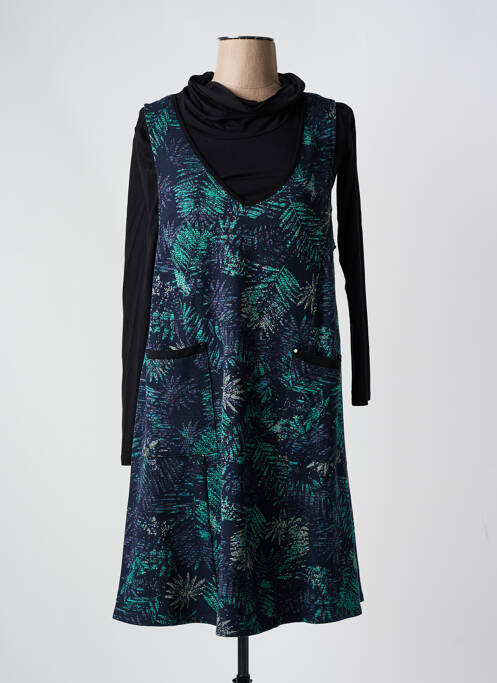 Robe mi-longue bleu 3322 pour femme