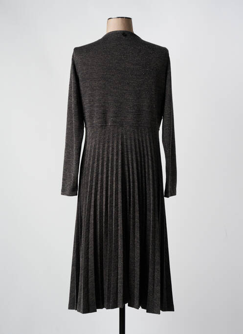 Robe mi-longue gris MALOKA pour femme