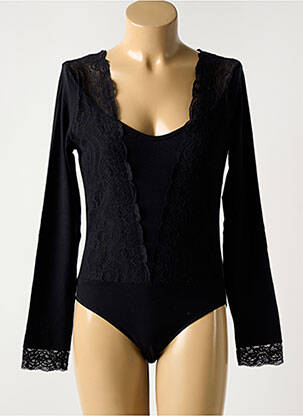 Body col rond manches longues noir PAUL BRIAL femme