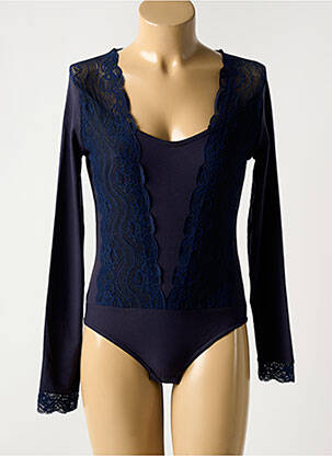 Body col rond manches longues bleu PAUL BRIAL femme