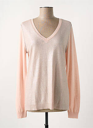 Pull coupe cintrée manches longues rose EVA KAYAN femme