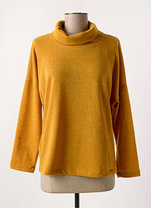 Pull manches longues manches longues jaune PAUL BRIAL femme