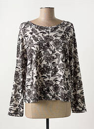 Pull col rond manches longues gris 3322 femme