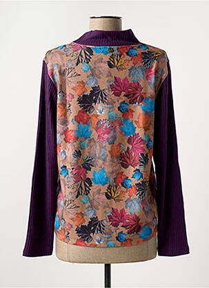 Pull manches longues manches longues violet PAUL BRIAL femme