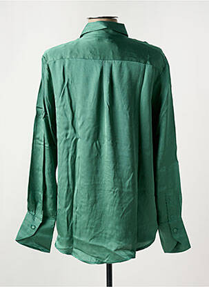 Chemisier coupe droite manches longues vert LA CIBLE ROUGE femme