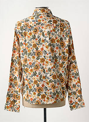 Chemisier imprimé fleurs manches longues orange LA CIBLE ROUGE femme