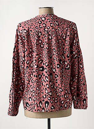 Blouse imprimé fantaisie manches longues rose JULIE GUERLANDE femme