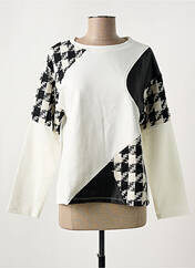 Sweat-shirt blanc MALOKA pour femme seconde vue