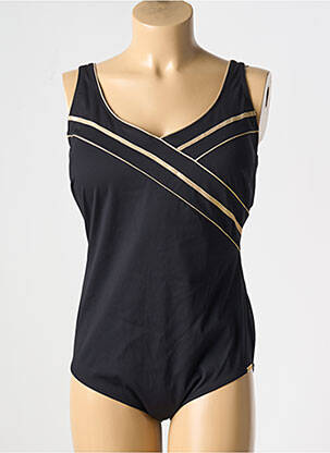 Maillot de bain 1 pièce stretch haut soutien-gorge moulé noir CHARMLINE femme