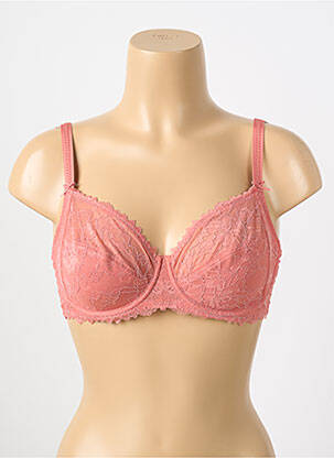 Soutien-gorge tissage dentelle haut soutien-gorge emboitant rose MEY femme