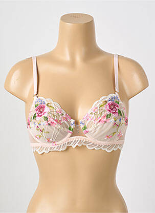 Soutien-gorge légère et transparente haut soutien-gorge emboitant rose LISE CHARMEL femme