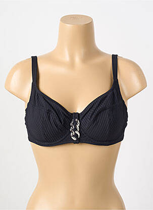 Haut de maillot de bain stretch haut soutien-gorge emboitant noir ANTIGEL femme