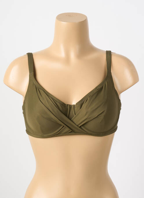 Haut de maillot de bain vert ANTIGEL pour femme