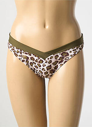 Bas de maillot de bain stretch culotte vert ANTIGEL femme
