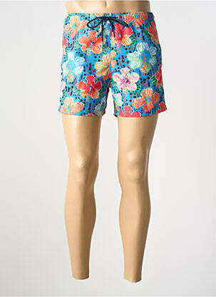 Short de bain tissage popeline bleu HOM homme