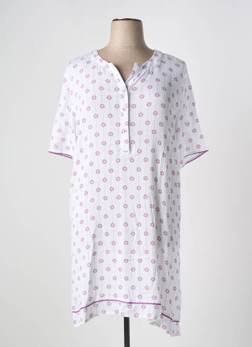 Chemise de nuit blanc CANAT pour femme