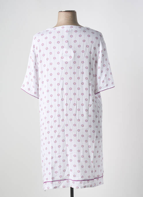 Chemise de nuit blanc CANAT pour femme
