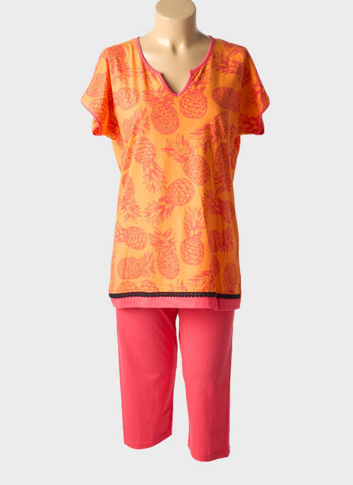 Pyjama orange ROSE POMME pour femme
