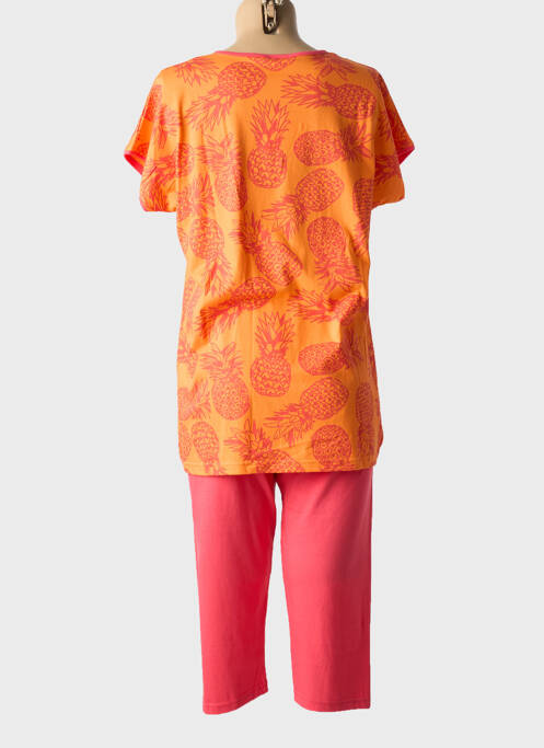 Pyjama orange ROSE POMME pour femme